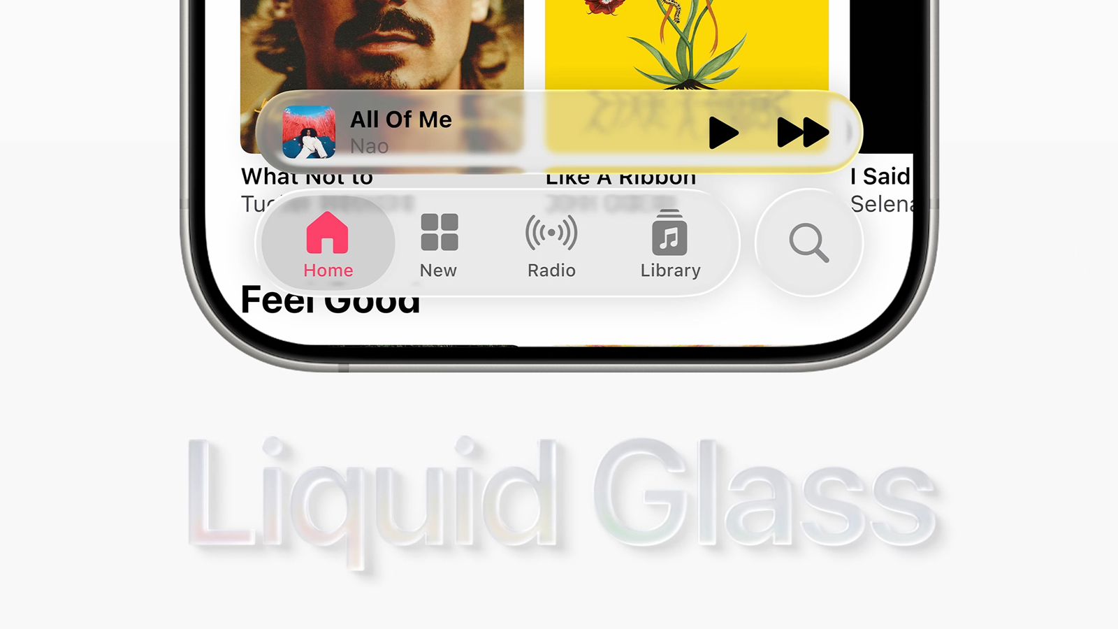 Дизайн Apple Liquid Glass на примере мобильного приложения