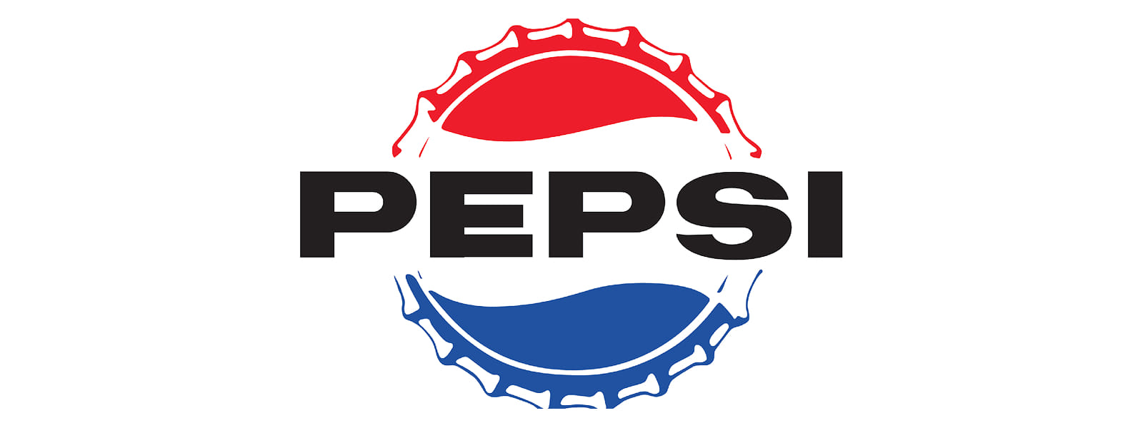 Логотип Pepsi в 1962 году без слова Cola в названии Редизайн логотипа Pepsi в 1962 году