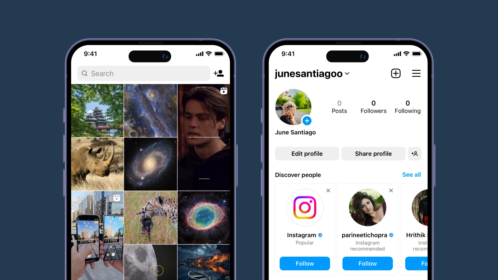 Instagram очень минималистичный Instagram — пример хорошего минимализма
