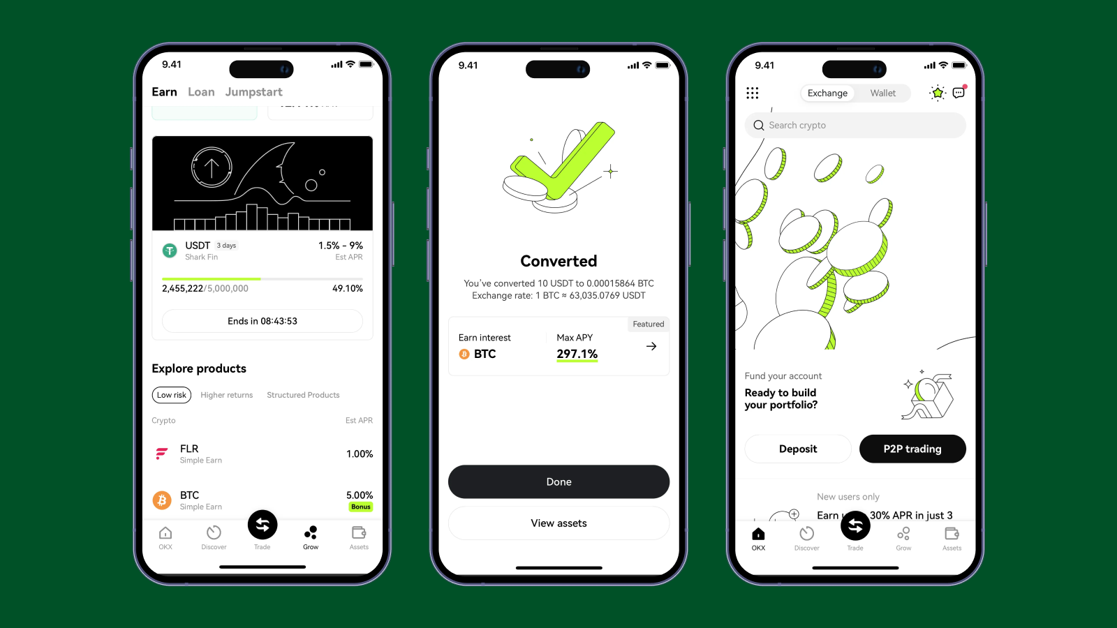 Лаконичность интерфейса OKX Лаконичный дизайн приложения OKX