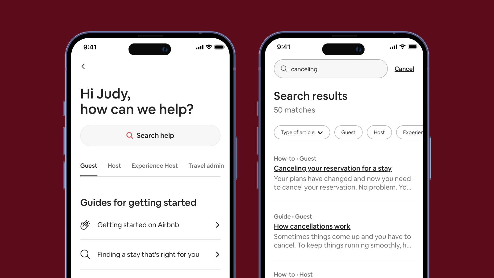 Справочный центр Airbnb Дизайн справочного центра в Airbnb