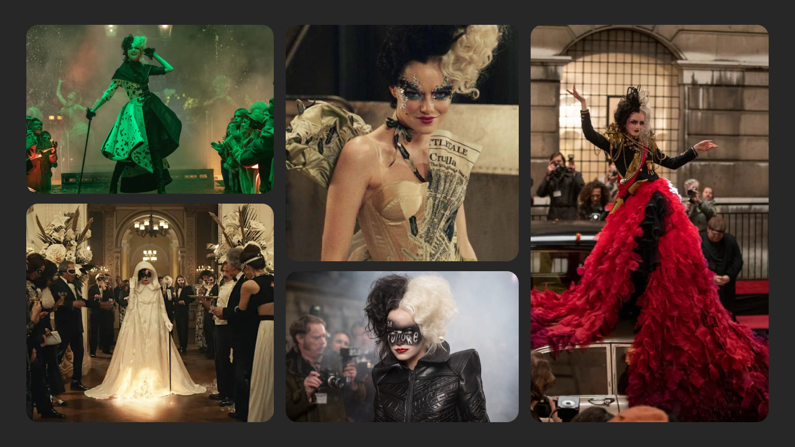 Дизайн платьев Круэллы Дизайн и оформление платьев Круэллы