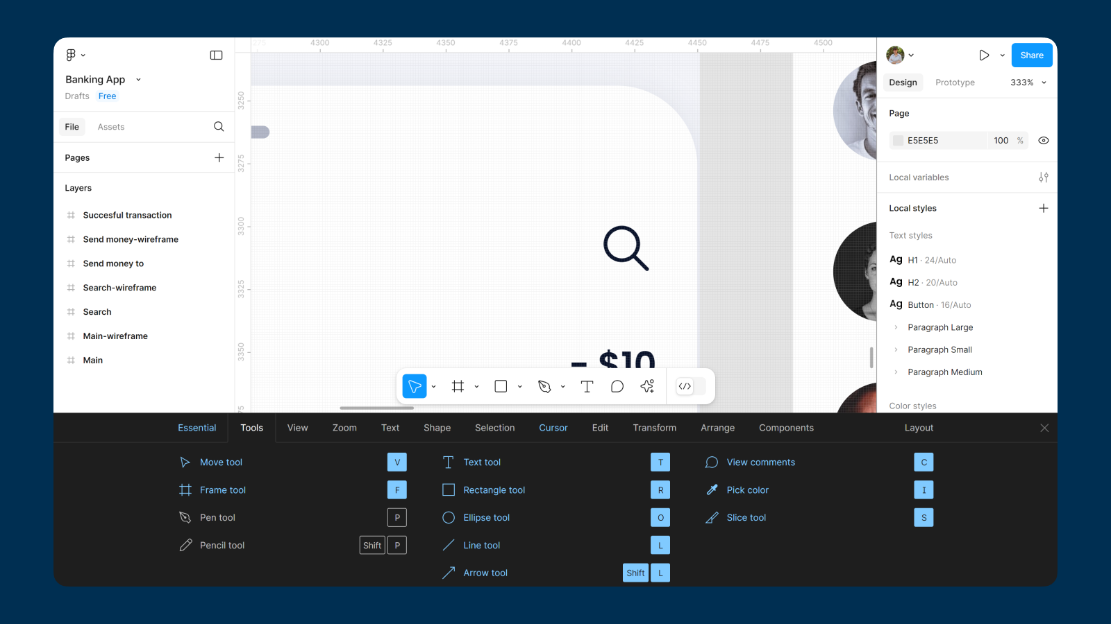 Figma и горячие клавиши Горячие клавиши в Figma