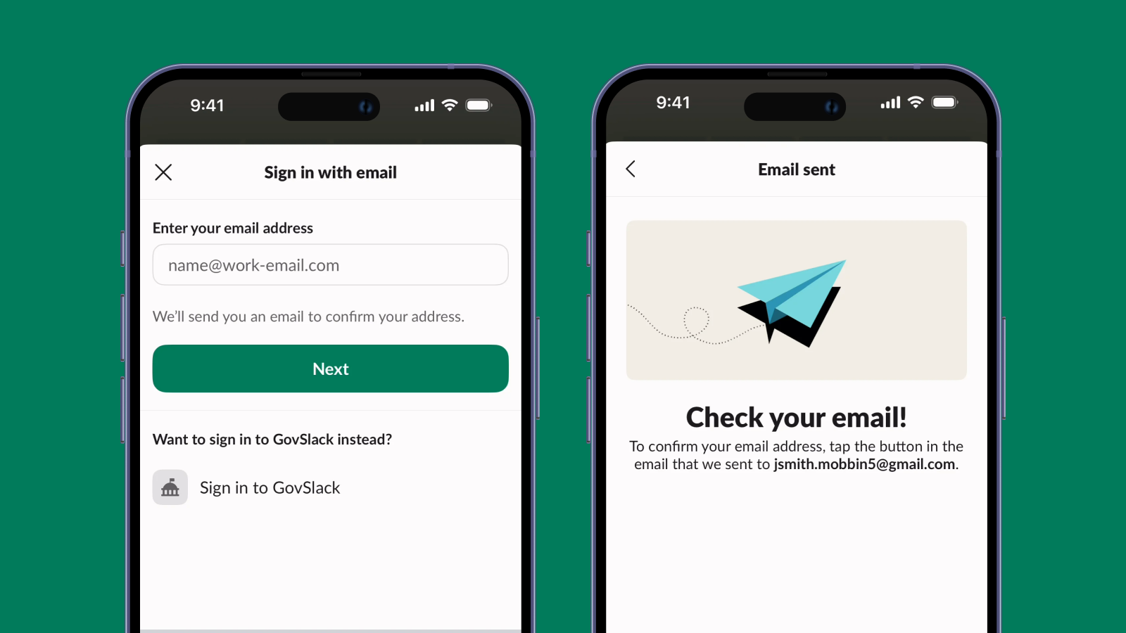 Регистрация в приложении Slack UI дизайн процесса регистрации в Slack