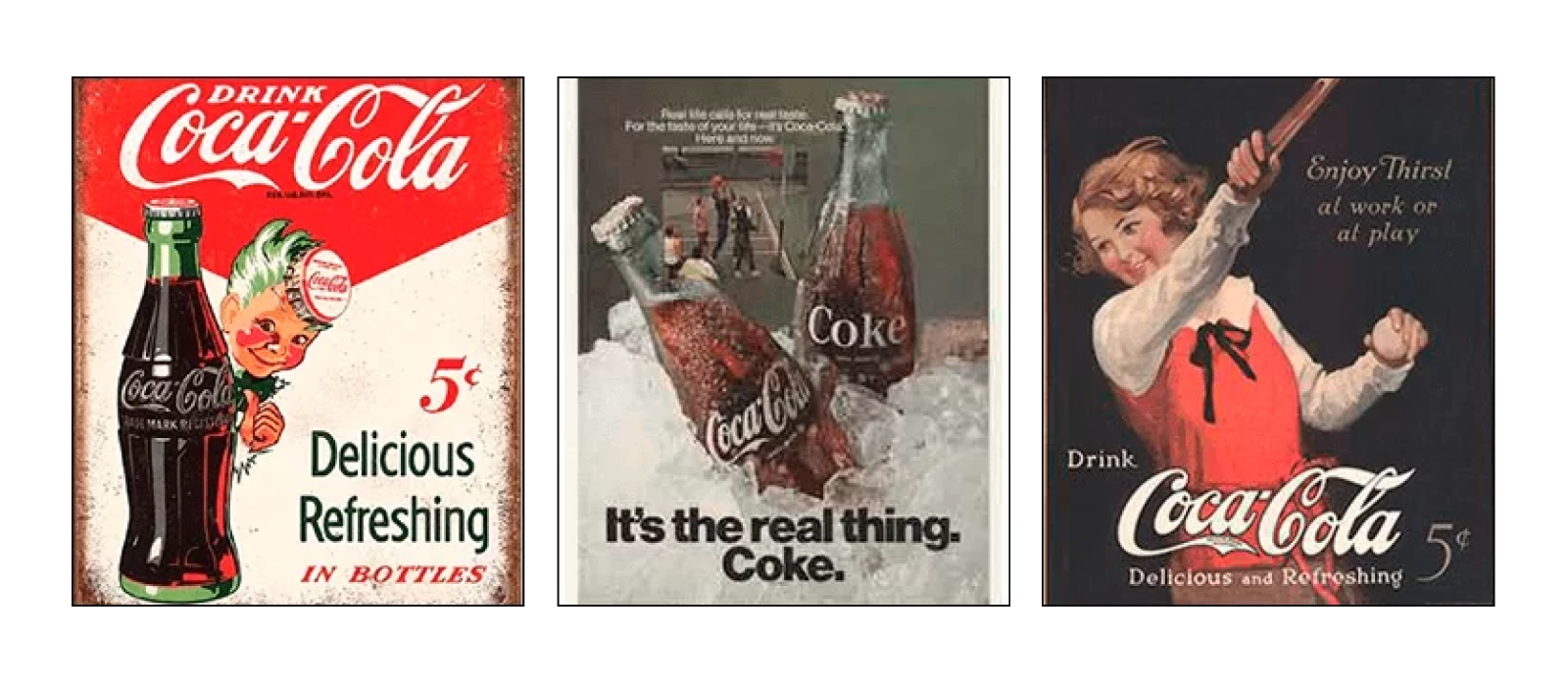 Дизайн старых рекламных баннеров 