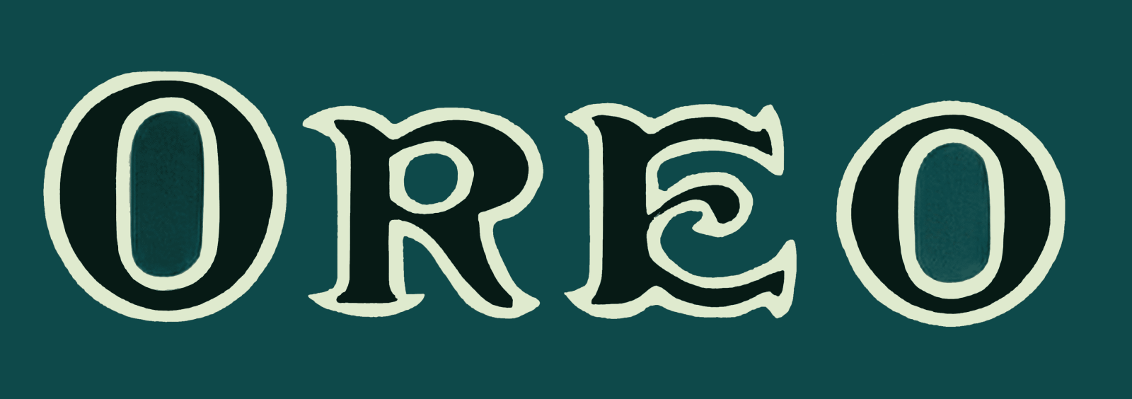 Первый логотип компании Oreo