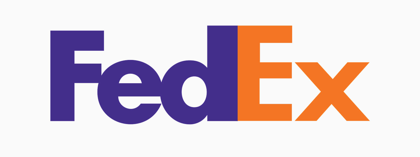 Графический знак логотипа FedEx Дизайн логотипа FedEx со скрытой стрелкой внутри