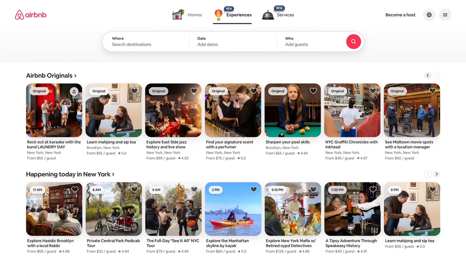 Цветовое правило 60-30-10 в дизайне сайта Airbnb 