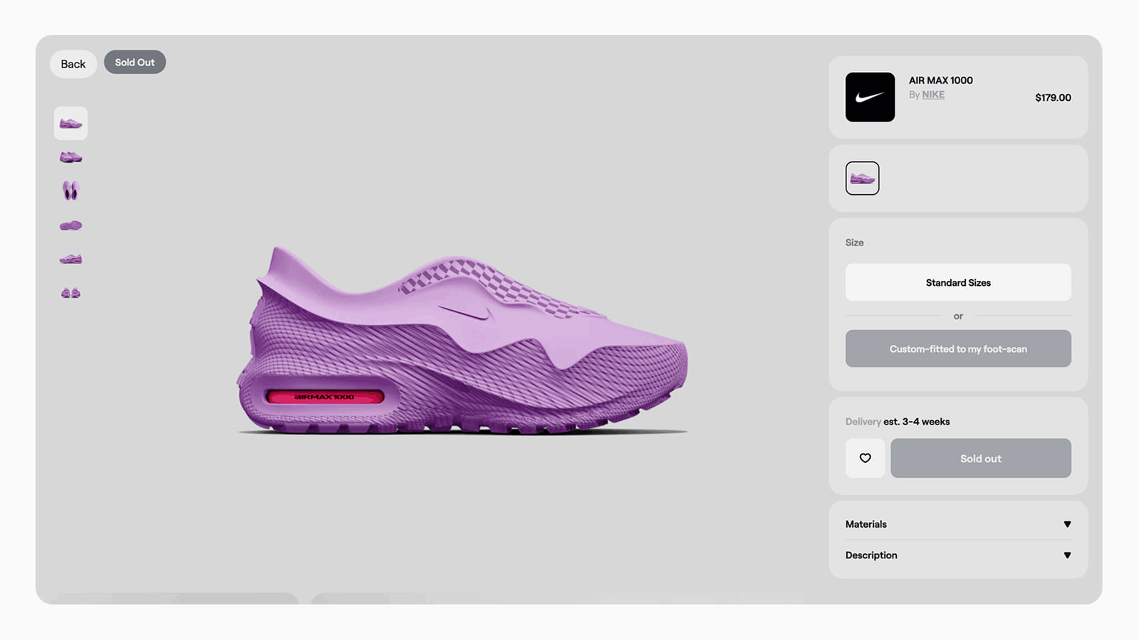 E-commerce интерфейс Zellerfeld Страница товара в интерфейсе интернет-магазина Zellerfeld